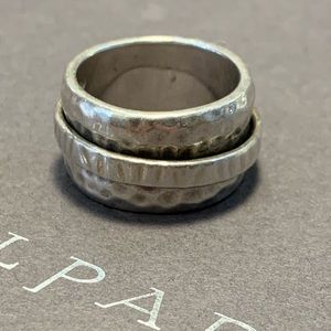 SILPADA Sterling silver wide band Spinner Meditation Ring